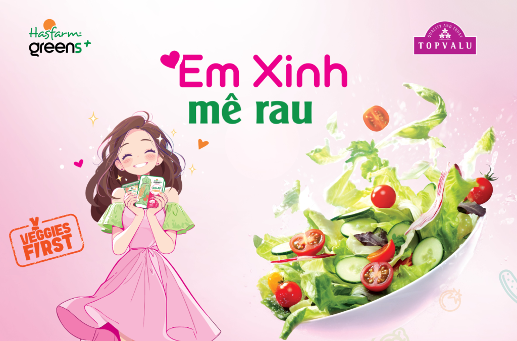 Em xinh mê rau