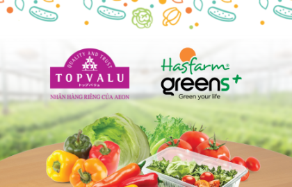Hasfarm Greens+ và TopValu